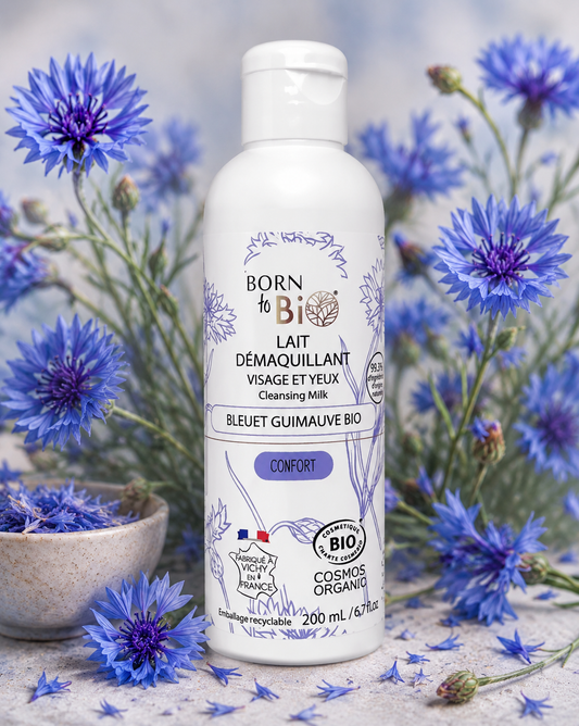 Lait démaquillant Bleuet & Guimauve - Born to Bio